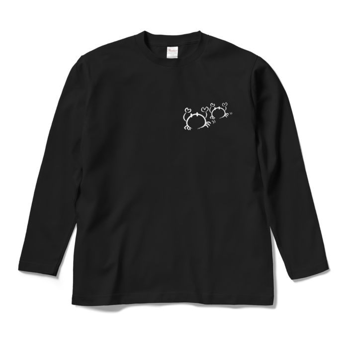 🦀🦀...（黒ロングT） - M - ブラック