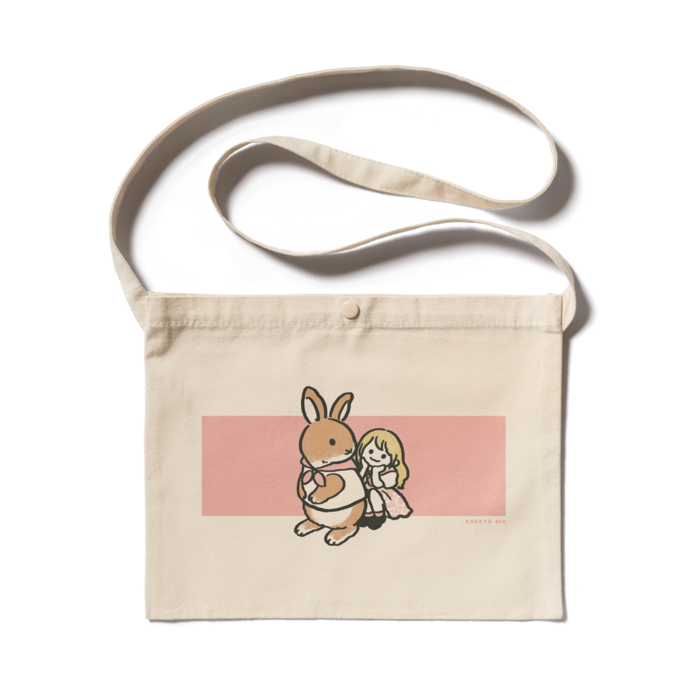 りあぴとウサギサコッシュ - 300 x 230 (mm)