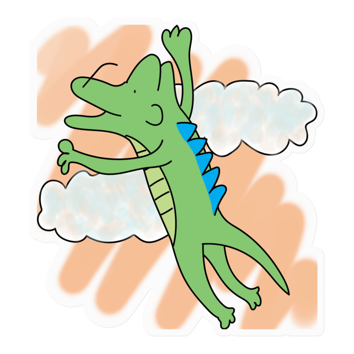 ステッカー - 100 x 100 (mm)(クリア)