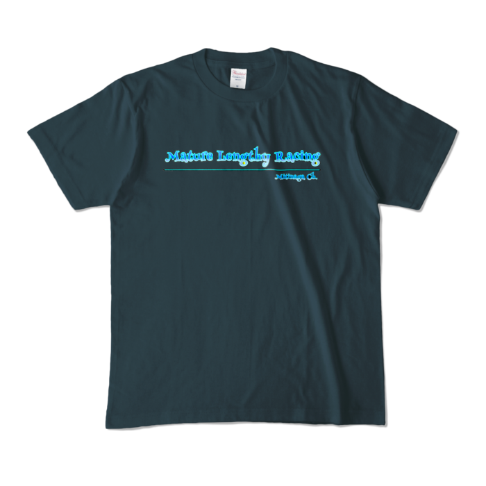 チーム名のみカラーTシャツ - M - デニム (濃色)