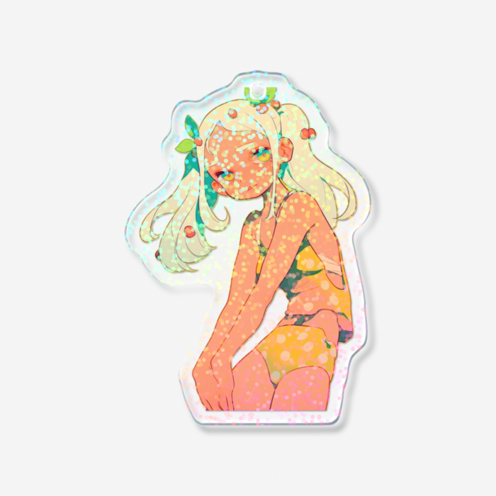 ホログラムアクリルキーホルダー - 70 × 70mm