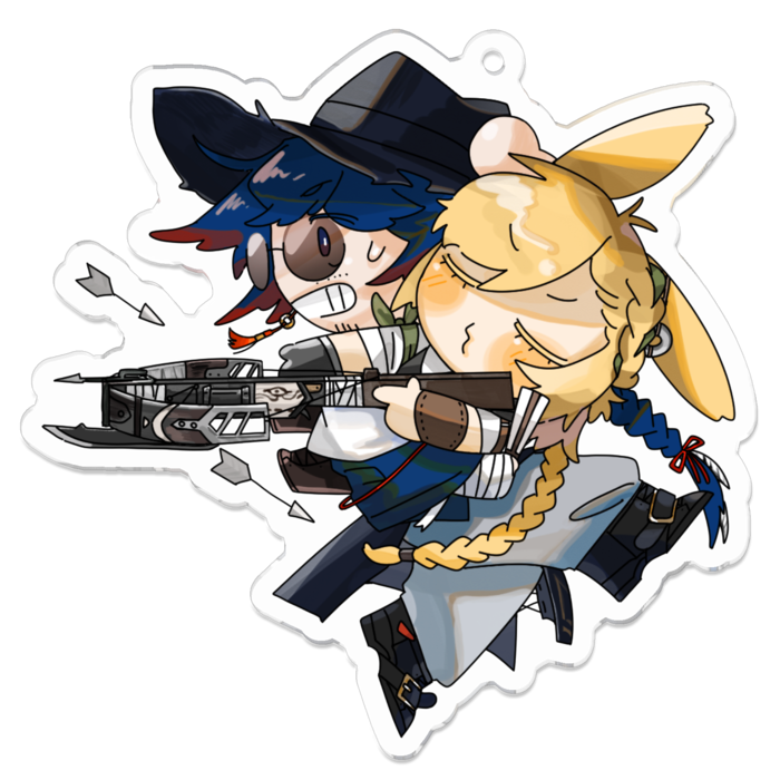 アクリルキーホルダー - 70 x 70 (mm)
