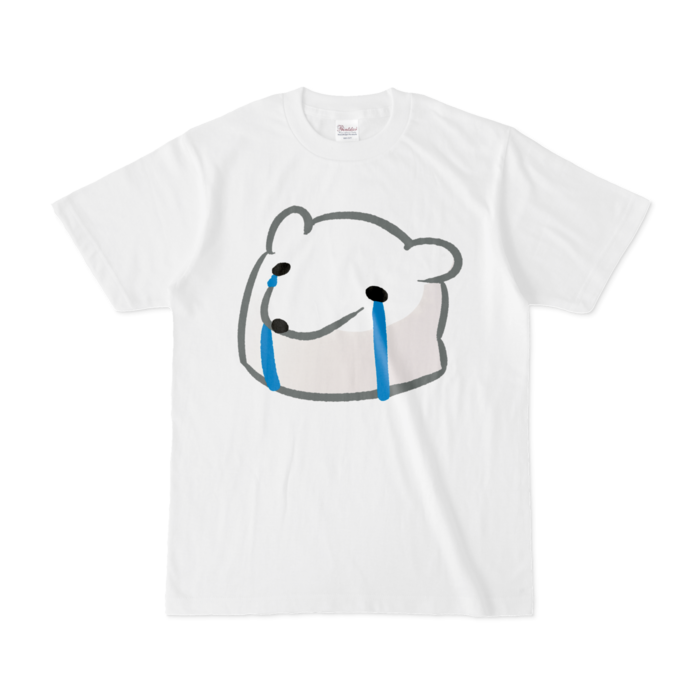 泣き_くまぷTシャツ - S