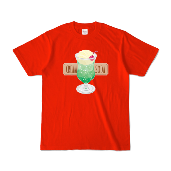 カラーTシャツ - S - レッド (濃色)
