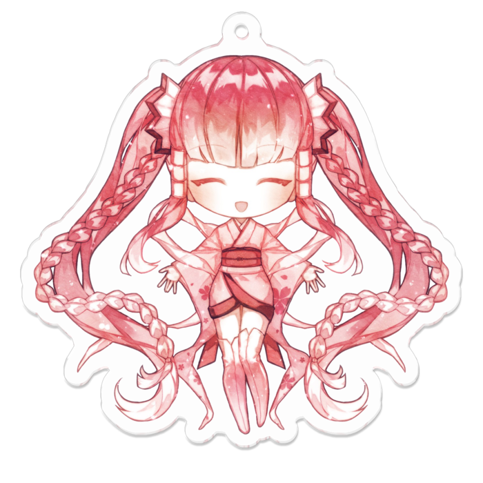 アクリルキーホルダー（コーティング） - 70 x 70 (mm)