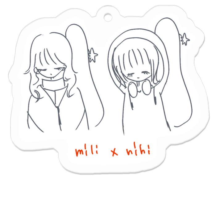 アクリルキーホルダー - 50 x 50 (mm)