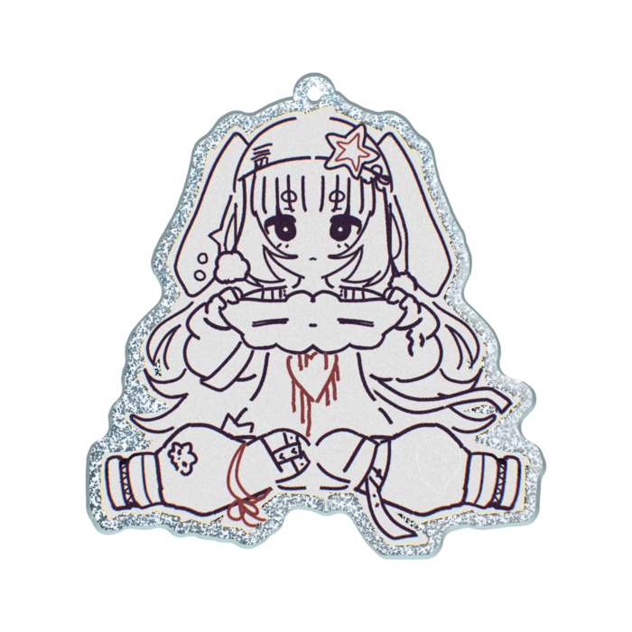 ラメアクリルキーホルダー - 70 × 70mm