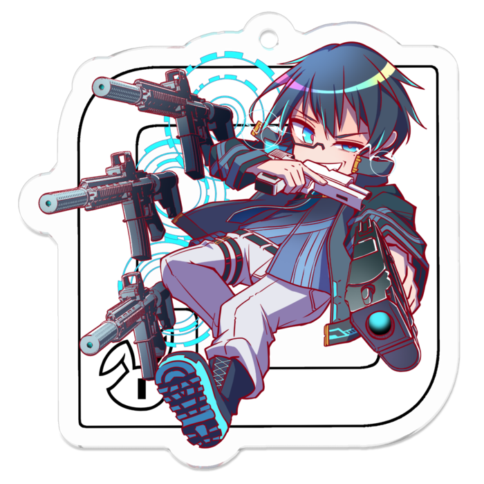 アクリルキーホルダー - 50 x 50 (mm)