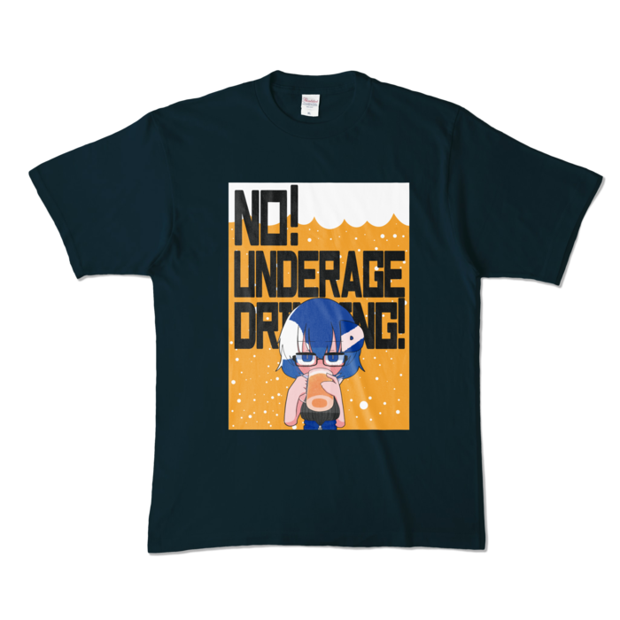 カラーTシャツ - XL - ネイビー (濃色)