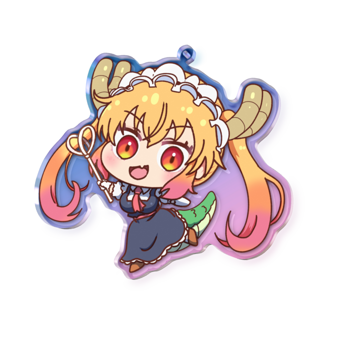 オーロラアクリルキーホルダー - 100 × 100mm