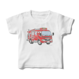 シンクと消防車ver 1キッズtシャツ ちい福工房 Booth