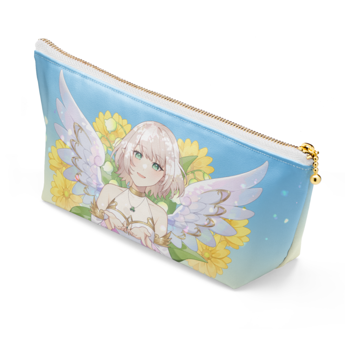 ポーチ - 長さ21.5cm / 高さ10cm - ホワイト