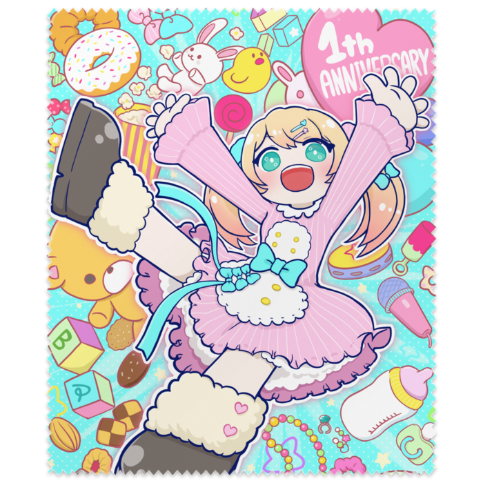 メガネ拭き(水色)