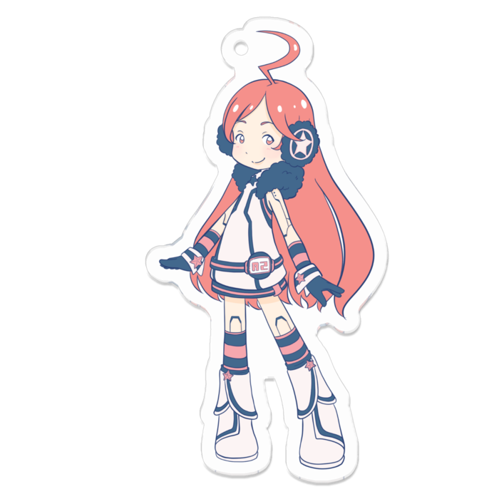 アクリルキーホルダー(コーティング) - 70 x 70 (mm)