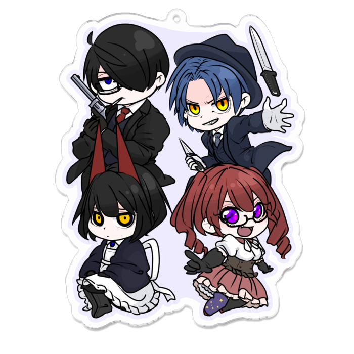 アクリルキーホルダー - 100 x 100 (mm)