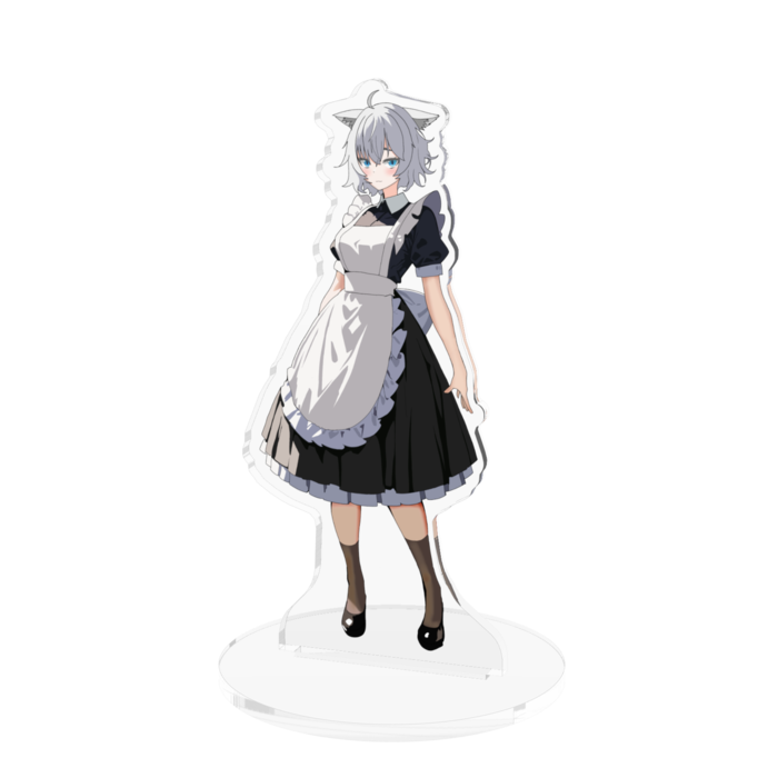 メイド服コイヌ　アクリルフィギュア（大） 台座柄無し