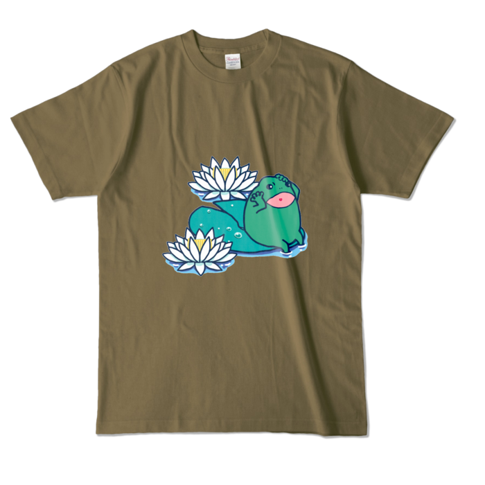 カラーTシャツ - L - オリーブ (濃色)