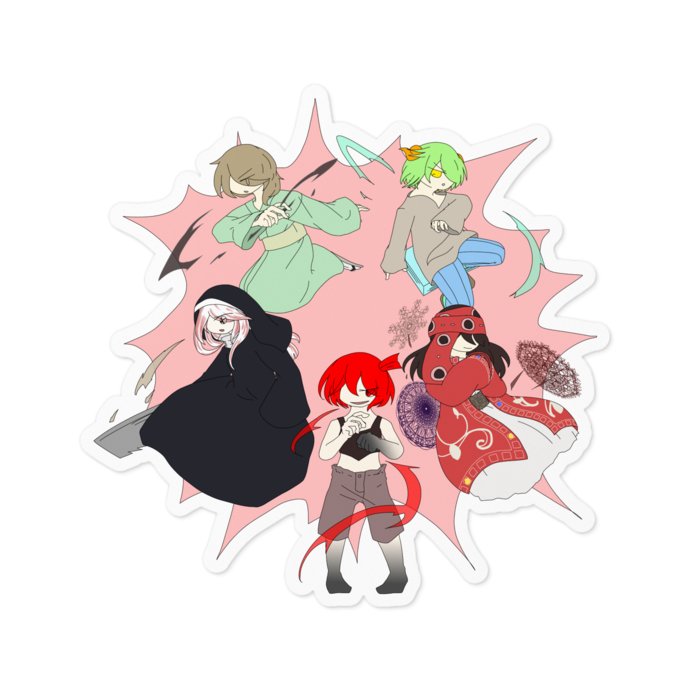 ステッカー - 100 x 100 (mm)