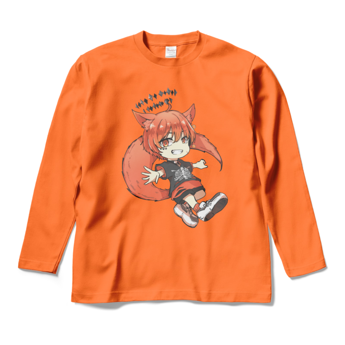 ロングスリーブTシャツ - M - オレンジ