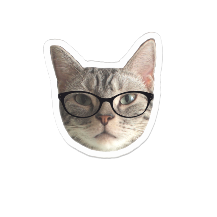 猫メガネ男子アクリルバッジ サナギの秘密基地２ Booth