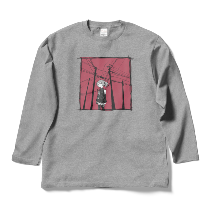 ロングスリーブTシャツ - L - 杢グレー