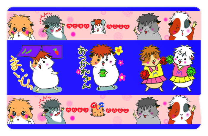 ICカードステッカー - 約85.7x53.9(mm) 青