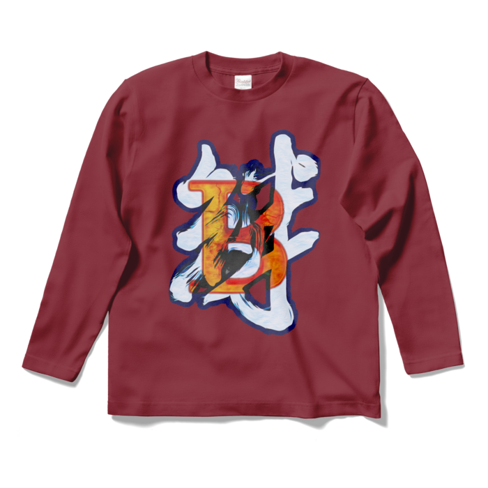 ロングスリーブTシャツ - S - バーガンディ