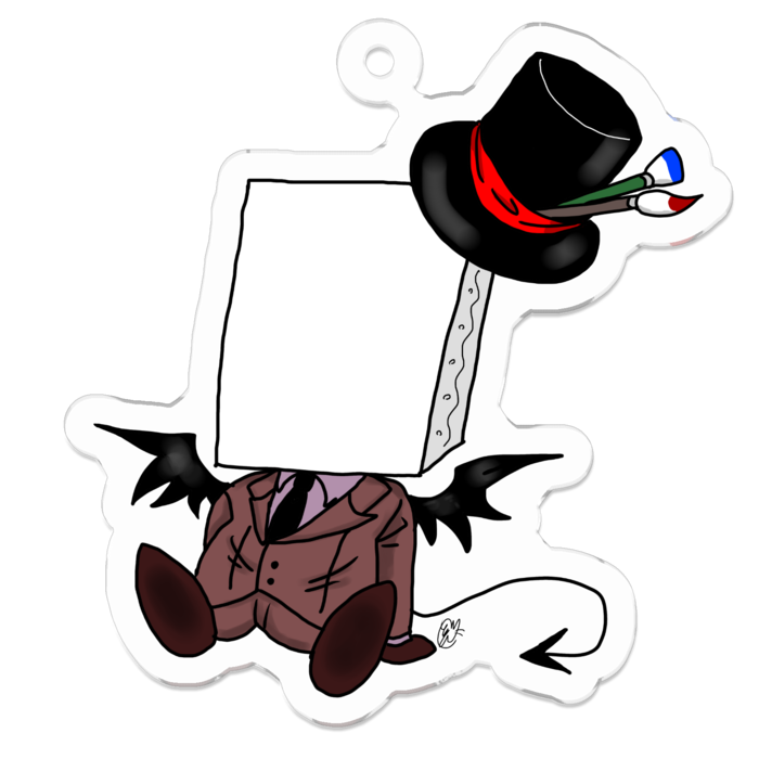 アクリルキーホルダー（コーティング） - 50 x 50 (mm)