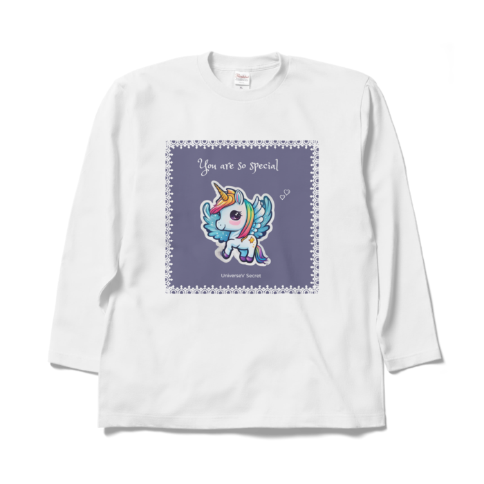 ユニコーンロングスリーブTシャツ - XL - ホワイト