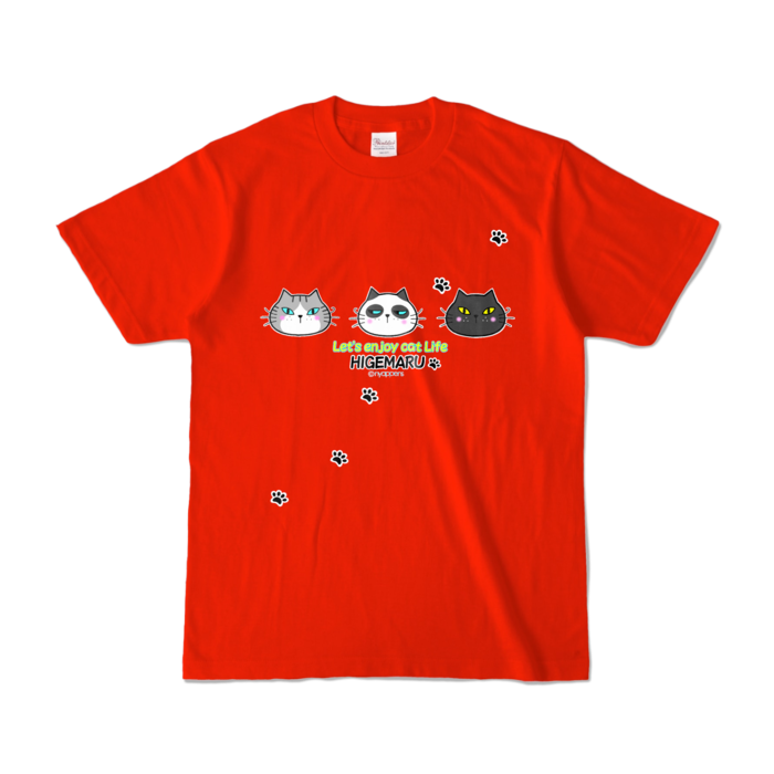 カラーTシャツ - S - レッド (濃色)