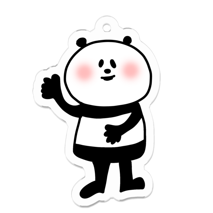 アクリルキーホルダー(コーティング) - 50 x 50 (mm)