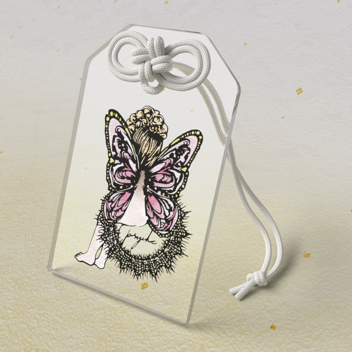 アクリルお守り - 50 × 80mm