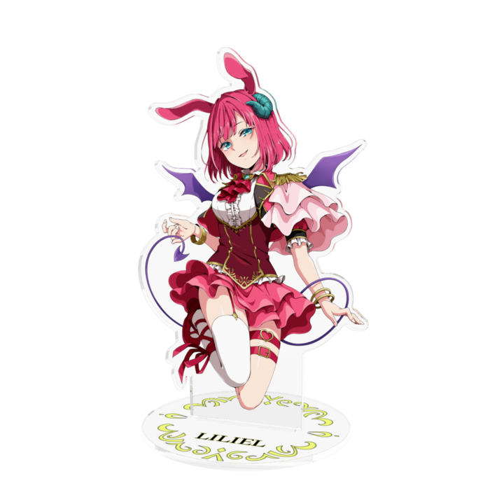 アクリルフィギュア - 160x160mm台座イラスト入り