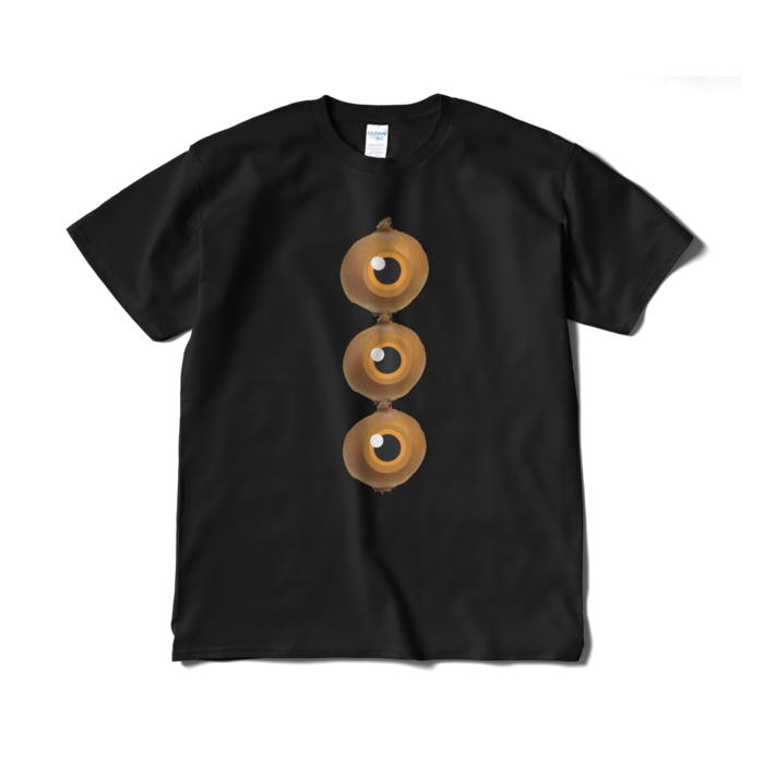 めだまねぎTシャツ（短納期） - XL - ブラック