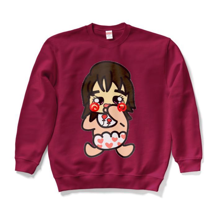 スウェット - L - バーガンディ