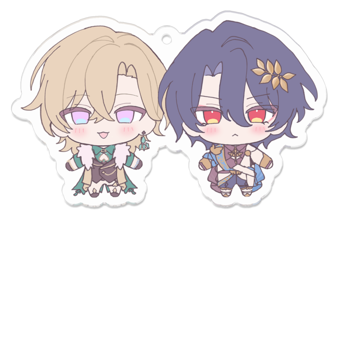 アクリルキーホルダー - 70 x 70 (mm)