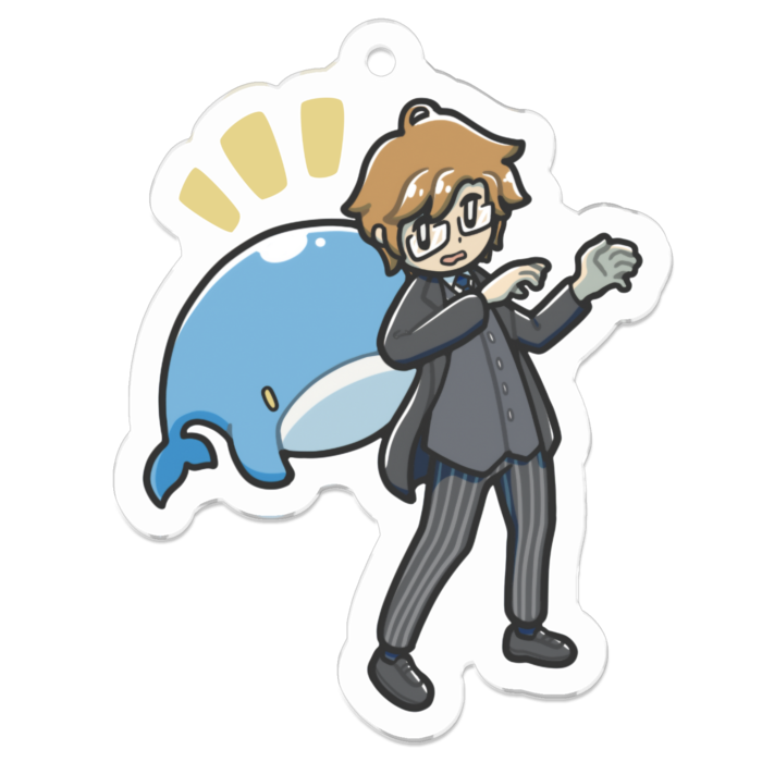 アクリルキーホルダー（コーティング） - 50 x 50 (mm)