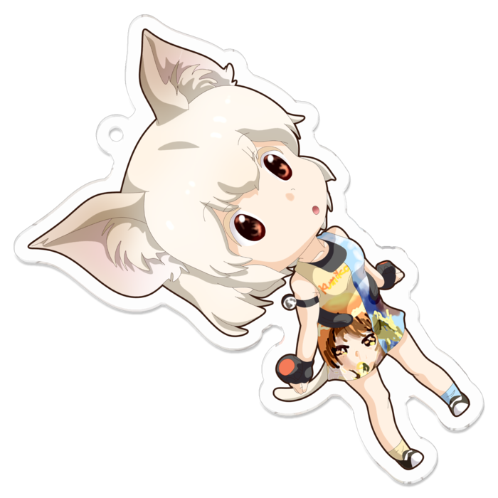 アクリルキーホルダー（コーティング） - 70 x 70 (mm)