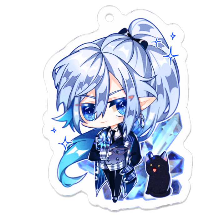 アクリルキーホルダー（コーティング） - 50 x 50 (mm)