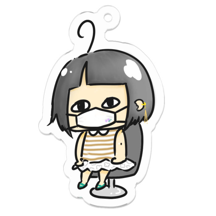 アクリルキーホルダー - 50 x 50 (mm)