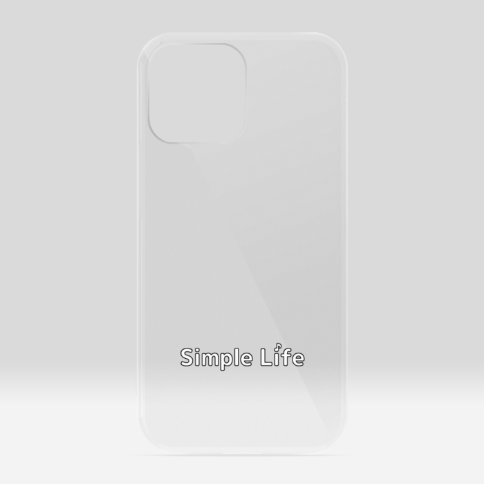 クリアiPhoneケースB　Simple Life♪　iPhone 13ProMax