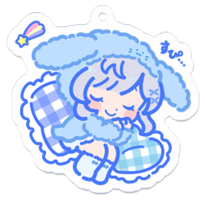 アクリルキーホルダー（コーティング） - 50 x 50 (mm)