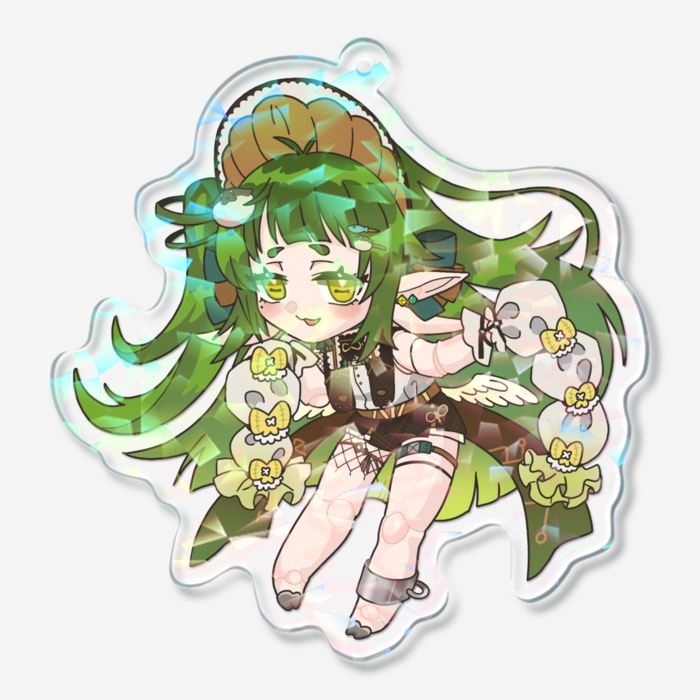 ホログラムアクリルキーホルダー - 70 × 70mm