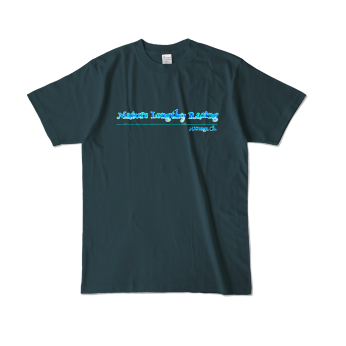 チーム名のみカラーTシャツ - L - デニム (濃色)
