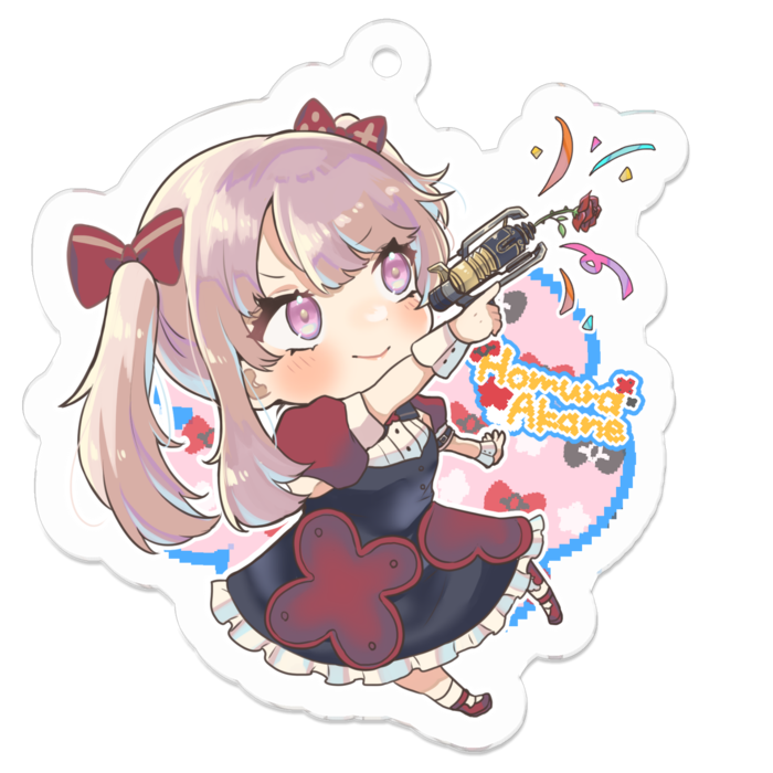 アクリルキーホルダー(コーティング) - 50 x 50 (mm)