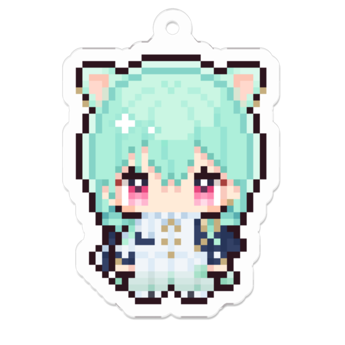 アクリルキーホルダー（コーティング） - 50 x 50 (mm)