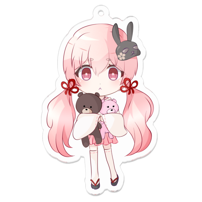 アクリルキーホルダー（コーティング） - 70 x 70 (mm)