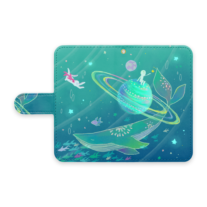 手帳型Androidケース - S - ストラップ穴 あり