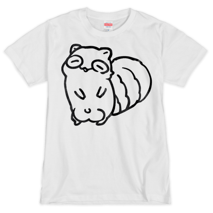 Tシャツ（シルクスクリーン印刷） - M - 1色（タヌキ）