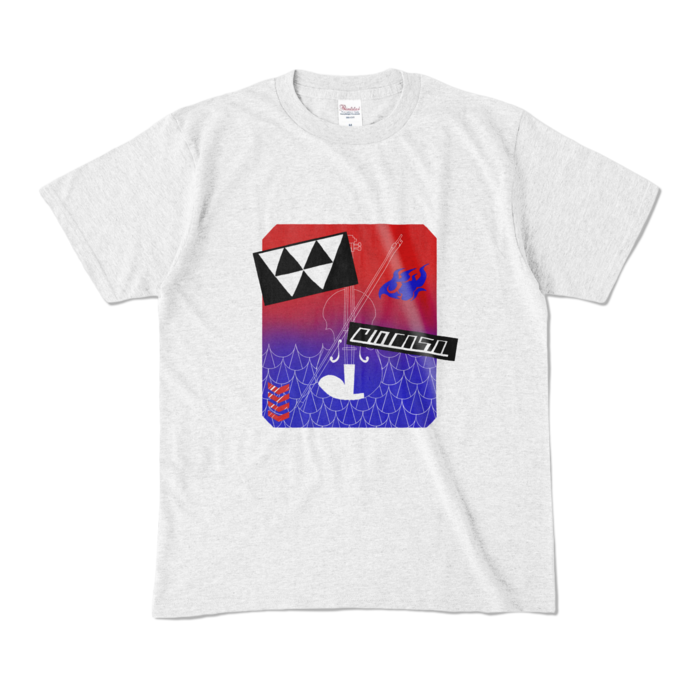 セラフカラーTシャツ - M - アッシュ (淡色)(1)